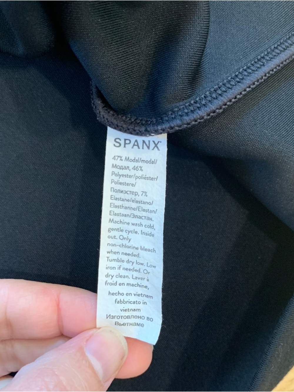 SPANX AirEssentials Black Short Sleeve Tee Soft Cozy Lounge Size 2X Plus Casual - Picture 3 of 6